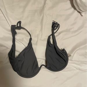 Grey swimsuit top